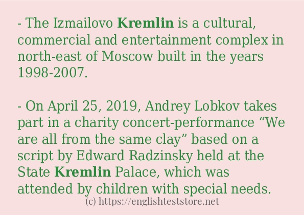kremlin how to use in sentences