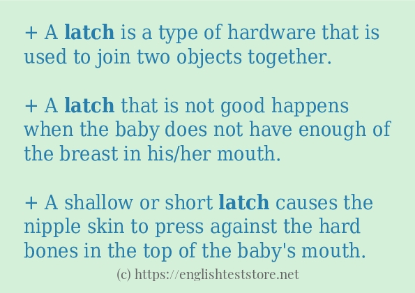 latch some ways to use
