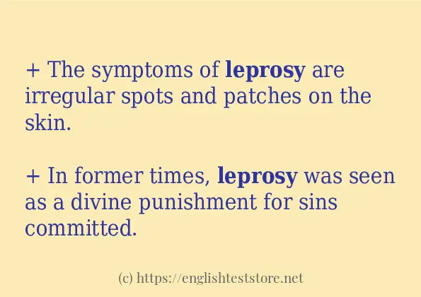 leprosy how to use?