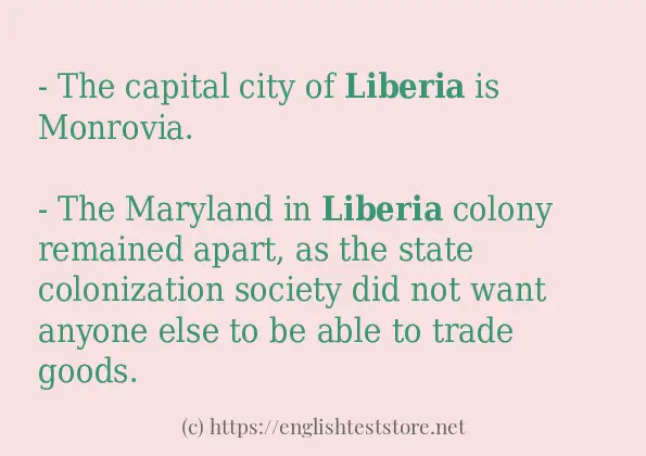 liberia use in sentences