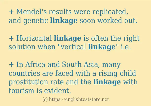 linkage in-sentences