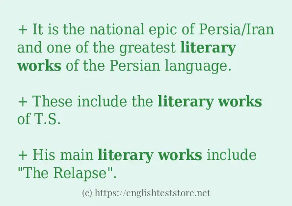 literary works use in-sentences