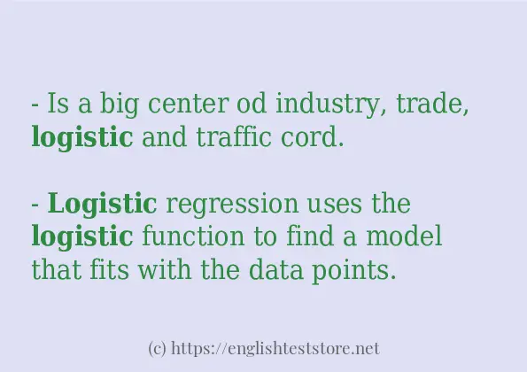 logistic in-sentences