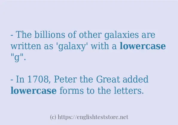 lowercase in-sentences