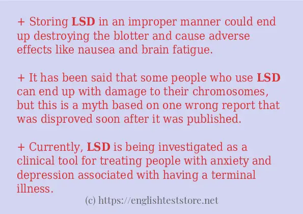 lsd in-sentences