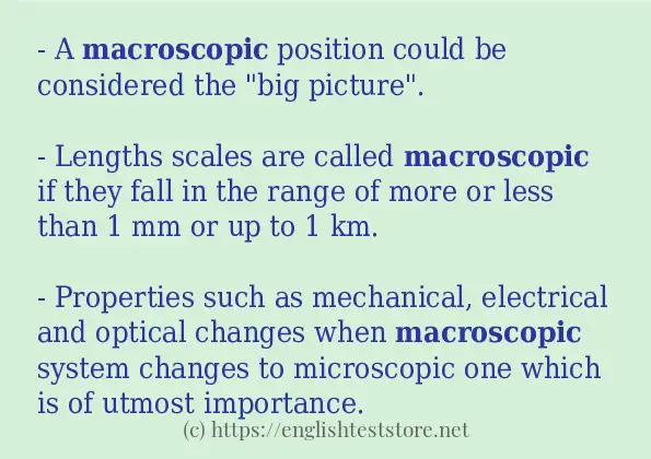 macroscopic use in-sentences