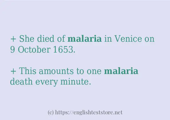 malaria how to use?