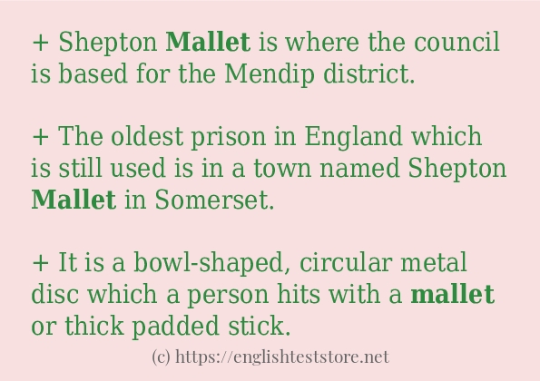 mallet some example sentences