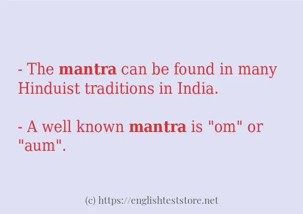 mantra how to use?