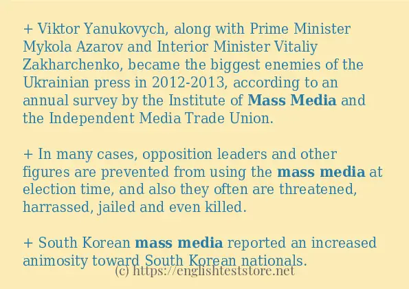 mass media use in-sentences