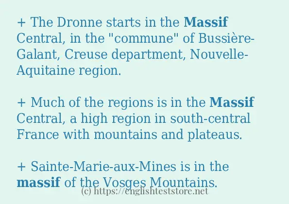 massif in-sentences