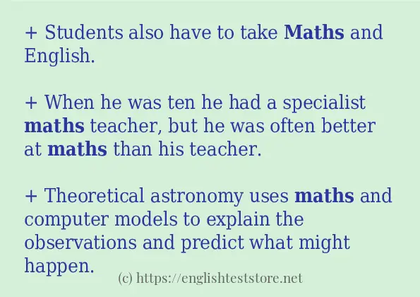 maths some ways to use
