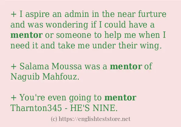 mentor-in-sentences