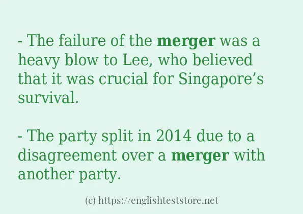 merger use in sentences