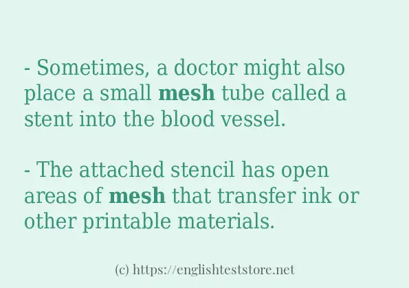 mesh in-sentences