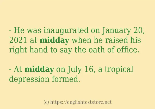 midday in-sentences