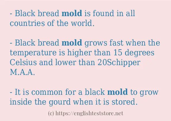 mold how to use in sentences