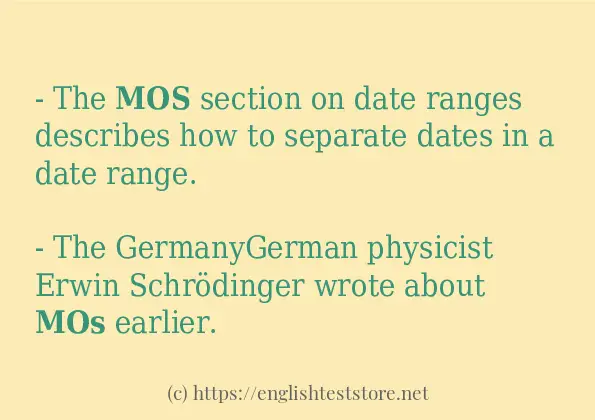 "mos" - some sentence examples - EnglishTestStore Blog