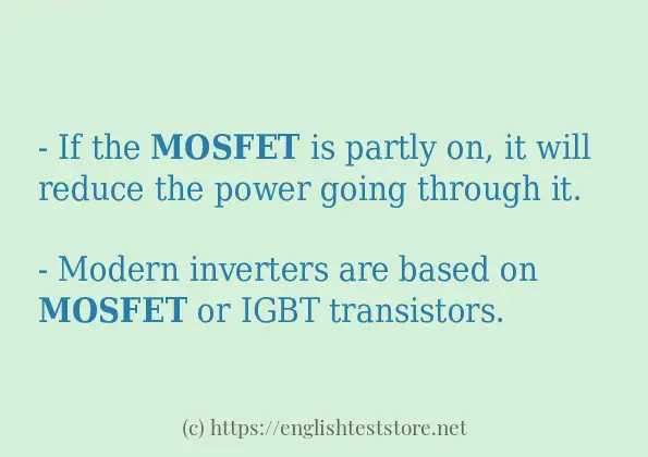 mosfet in-sentences