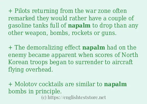 napalm use in-sentences