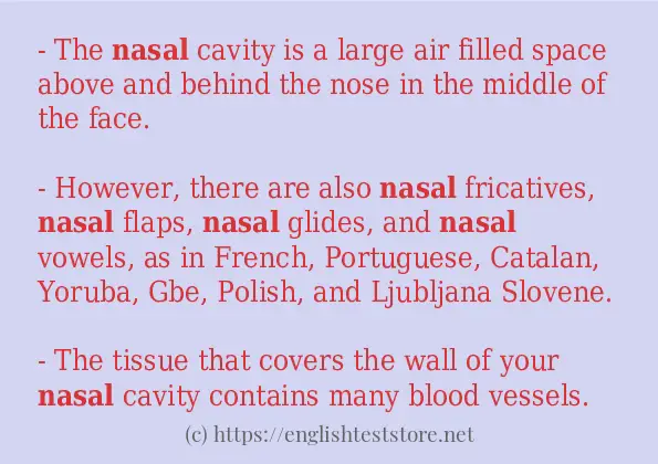 nasal some ways to use