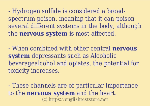 nervous system some ways to use
