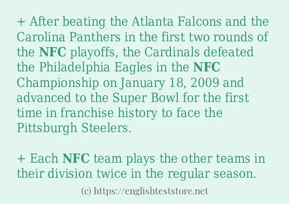 nfc use in sentences