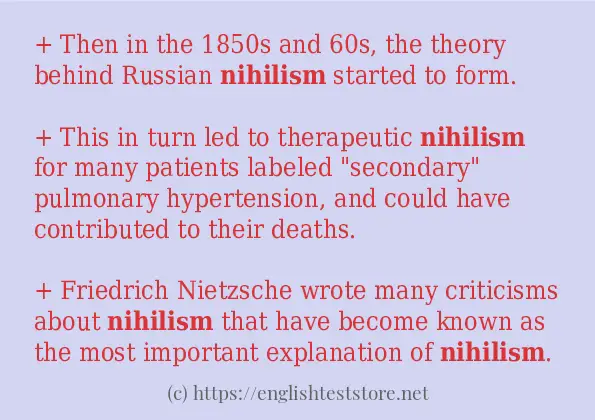 nihilism use in-sentences