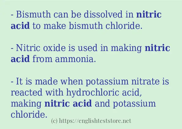 nitric acid some ways to use