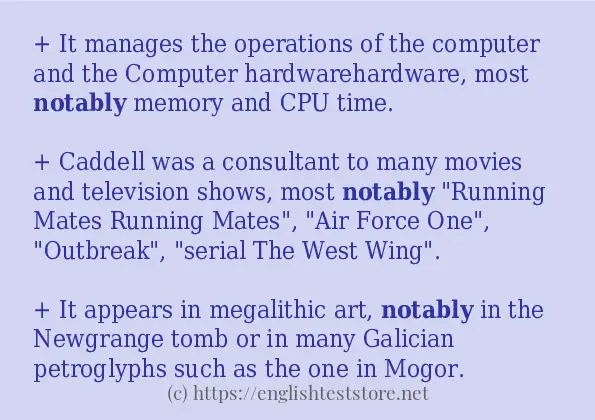 notably - sentence examples