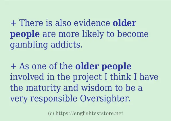 older people how to use?