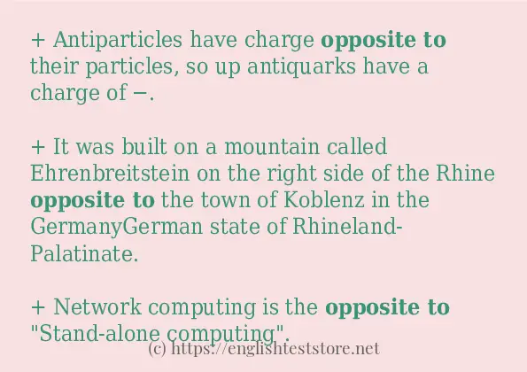 opposite to in-sentences