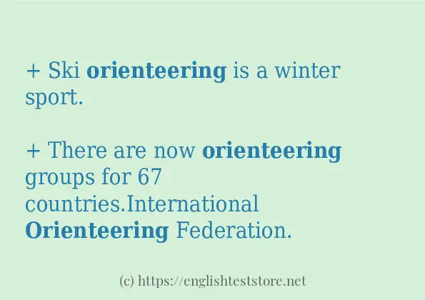 orienteering how to use?