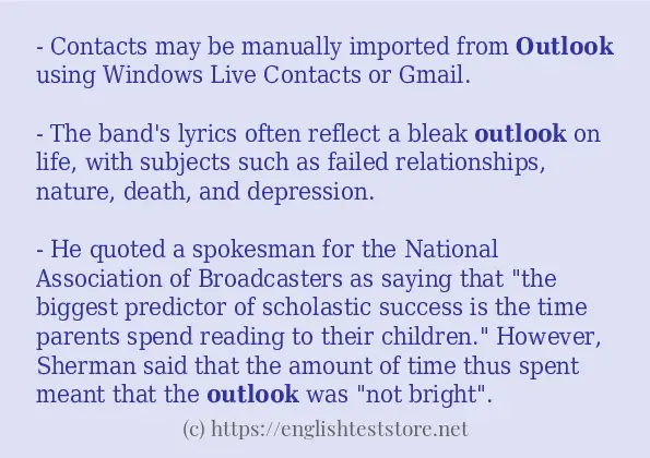 outlook use in-sentences