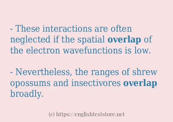 overlap example in sentences