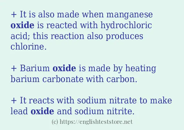 oxide example in sentences