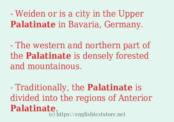 palatinate some ways to use