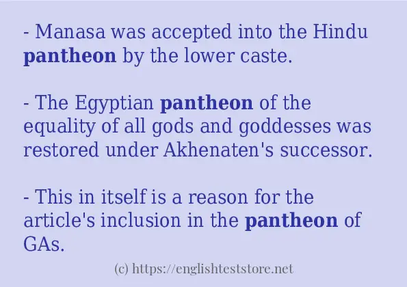 pantheon in-sentences