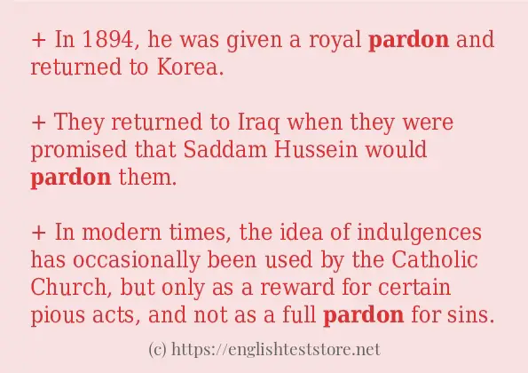 pardon - sentence examples