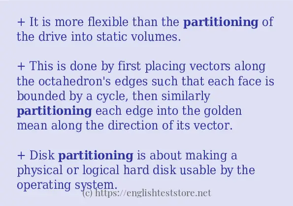 partitioning use in-sentences