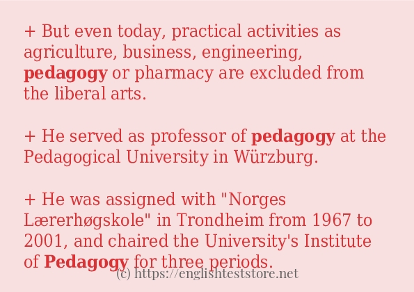 pedagogy in-sentences