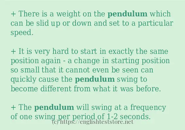 pendulum use in-sentences