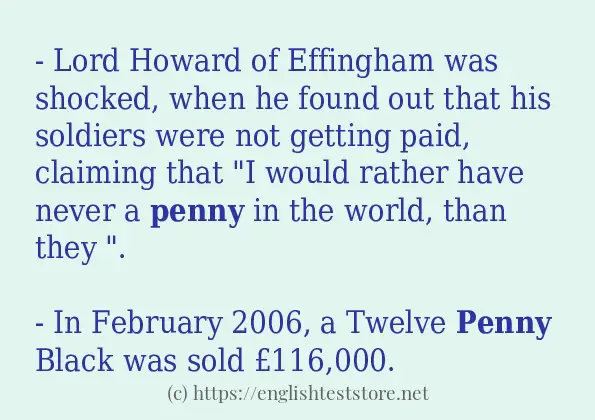 penny use in-sentences