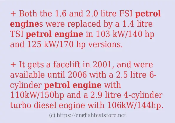 petrol engine some ways to use