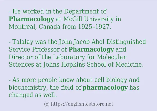 pharmacology in-sentences