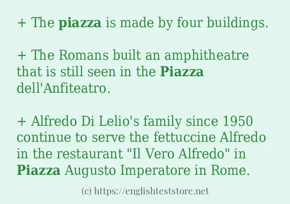 piazza use in sentences