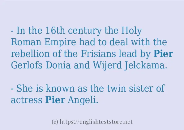 pier - example sentences