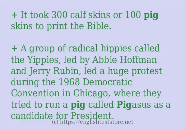 pig use in-sentences