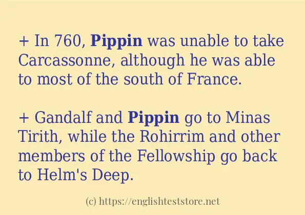 pippin use in-sentences pippin use in-sentences