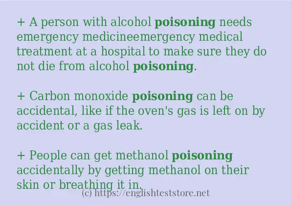 Poisoning Example Sentence